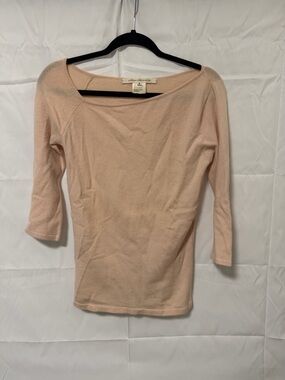Diane von Furstenberg Soft Blush Pink Cashmere-Blend Sweater
